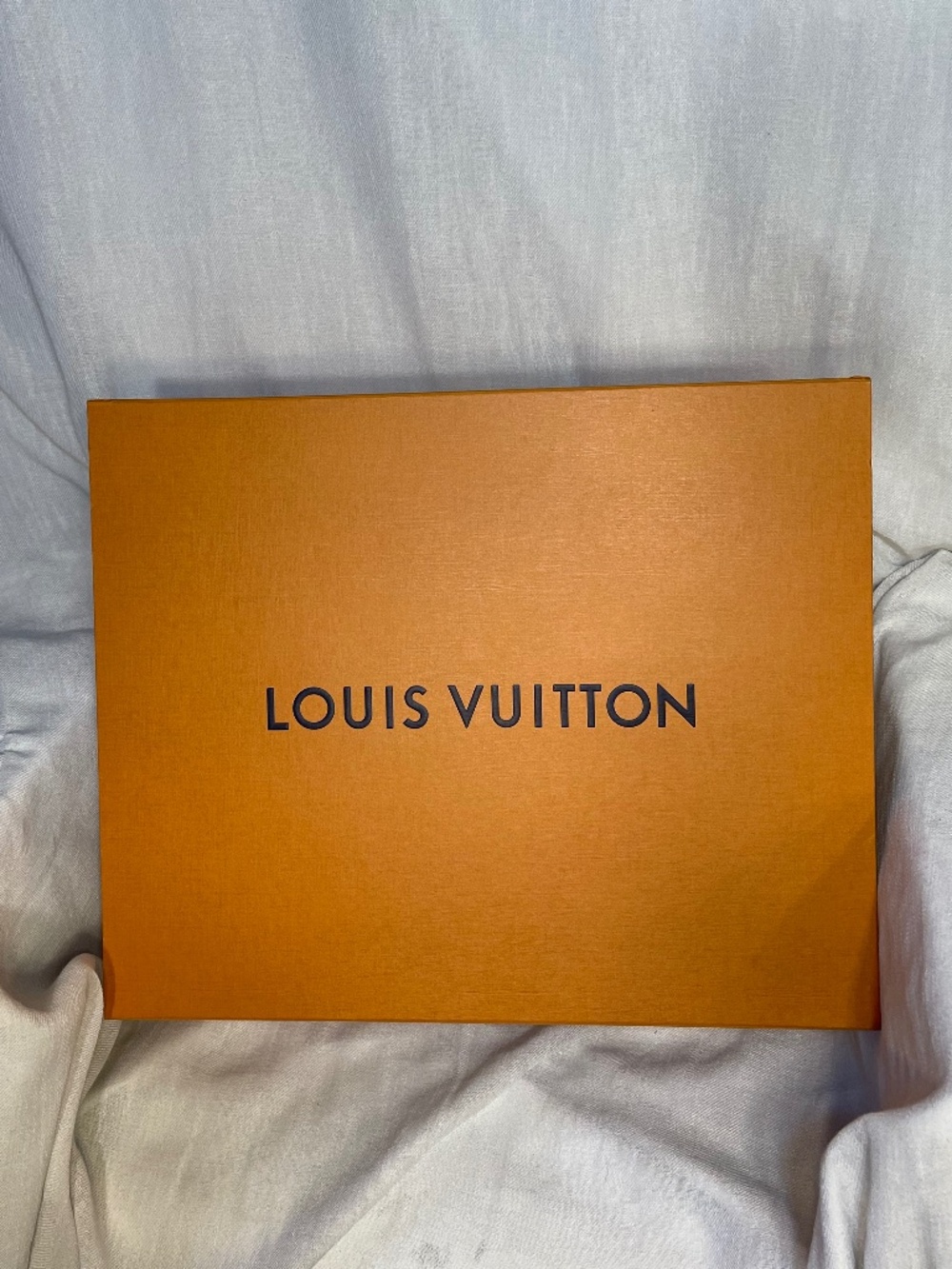Louis Vuitton Orange Box with Black Logo